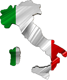 Flags Europe Italy National Map 