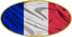 Flags France National Oval 