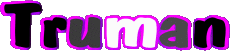 First Names MASCULINE -  UK - USA - IRL - AUS - NZ T Truman 