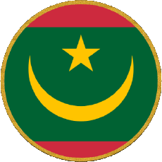 Flags Africa Mauritania Round 