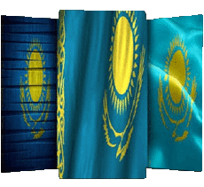 Drapeaux Asie Kazakstan Divers 