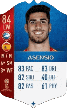 Multi Média Jeux Vidéo F I F A - Joueurs Cartes Espagne Marco Asensio Willemsen 
