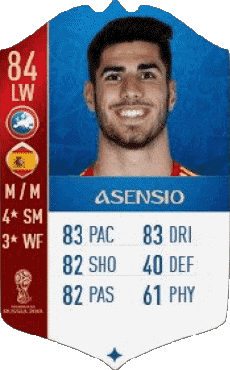 Multimedia Videospiele F I F A - Karten Spieler Spanien Marco Asensio Willemsen 
