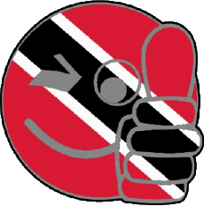 Drapeaux Amériques Trinité et Tobago Smiley - OK 