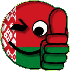 Banderas Europa Bielorrusia Smiley - OK 