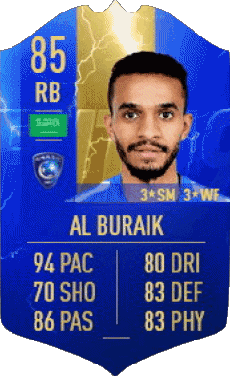 Multimedia Vídeo Juegos F I F A - Jugadores  cartas Arabia Saudita Mohammed Al Buraik 