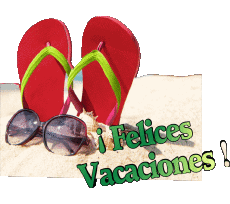 Messages Spanish Felices Vacaciones Transparent Background 08 