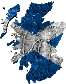 Bandiere Europa Scozia Carta Geografica 