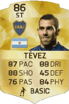 Multi Media Video Games F I F A - Card Players Argentina Carlos Tévez 