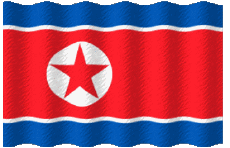 Banderas Asia Corea del Norte Ondulación 