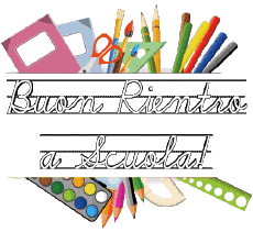 Messages Italian Buon Rientro a Scuola Transparent Background 003 