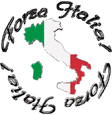 Messagi - Smiley Italiano Forza Italia Bandiera - Mappa 
