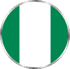 Flags Africa Nigeria Rond 