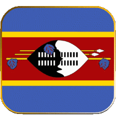 Bandiere Africa Eswatini Quadrato 