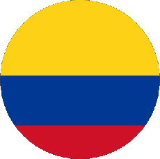 Flags America Colombia Rond 