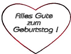 Messagi Tedesco Alles Gute zum Geburtstag Herz 001 