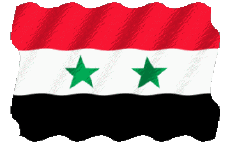 Flags Asia Syria Waving 