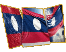 Bandiere Asia Laos Forma 01 