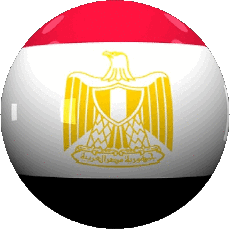 Fahnen Afrika Ägypten Runde 