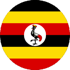 Bandiere Africa Uganda Tondo 