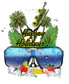 Messagi Inglese Happy Holidays Sfondo trasparente 20 