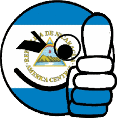 Banderas América Nicaragua Smiley - OK 