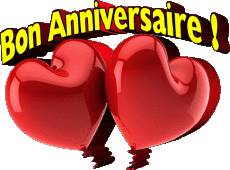 Nachrichten Französisch Bon Anniversaire Ballons - Confetis 005 