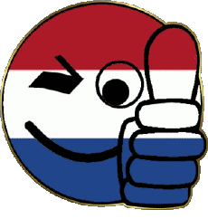 Drapeaux Europe Pays-Bas Smiley - OK 