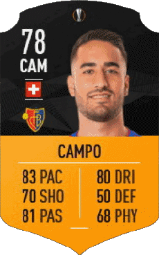 Videogiochi F I F A - Giocatori carte Svizzera Samuele Campo 