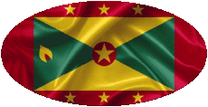 Banderas América Islas granada Ovale 01 