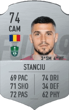 Sportivo F I F A - Giocatori carte Romania Nicolae Stanciu 