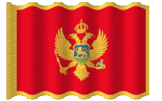 Flags Europe Montenegro Waving 