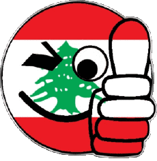 Bandiere Asia Libano Faccina - OK 