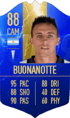 Multimedia Videospiele F I F A - Karten Spieler Argentinien Diego Buonanotte 