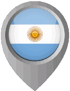 Drapeaux Amériques Argentine Epingle de Localisation 