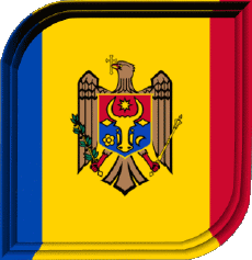 Flags Europe Moldova Square 