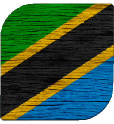 Flags Africa Tanzania Square 