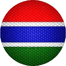 Bandiere Africa Gambia Tondo 