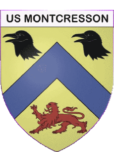 Sports FootBall Club France Logo Centre-Val de Loire 45 - Loiret Union Sportive Montcresson 