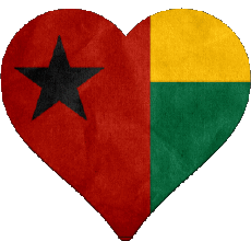 Flags Africa Guinea Bissau Heart 