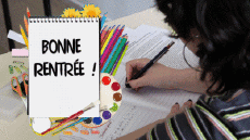 Messages French Bonne Rentrée Animated Background 005 
