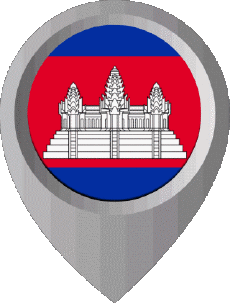 Bandiere Asia Cambogia Perno di posizione 