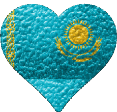 Flags Asia Kazakhstan Heart 