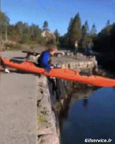 Humor - Fun Deportes Canoa Kayak Caídas - Fail 