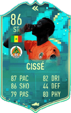 Multimedia Videospiele F I F A - Karten Spieler Senegal Papiss Demba Cissé 