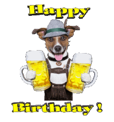 Messagi Inglese Happy Birthday Animals 003 