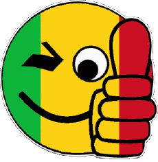 Drapeaux Afrique Mali Smiley - OK 