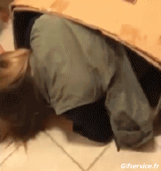 Humor -  Fun MENSCHEN Treppe Fail Serie 01 