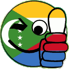 Fahnen Afrika Komoren Smiley - OK 