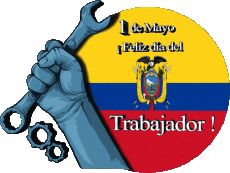 Messages Spanish 1 de Mayo Feliz día del Trabajador - Colombia 
